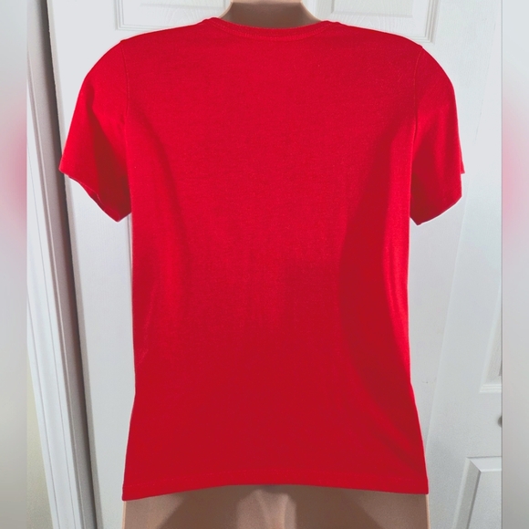 Way To Celebrate Patriotic Red "All American Summer" Cat Short Sleeve Shirt XXL - Picture 5 of 11